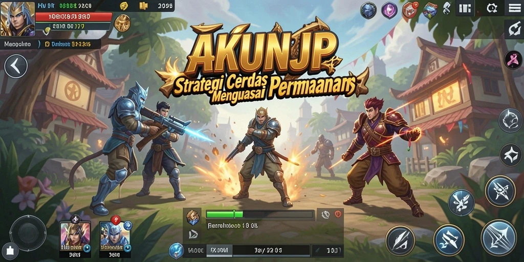 Screenshot menampilkan aksi seru dalam gameplay Strategy AKUNJP.