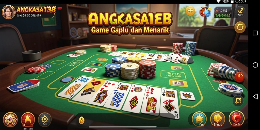 Screenshot gameplay seru dari game Gaple ANGKASA138.