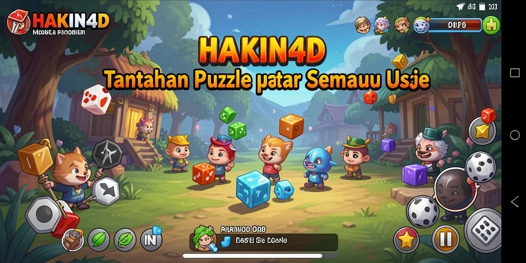 Tampilan gameplay HAKIN4D yang menantang dan seru.