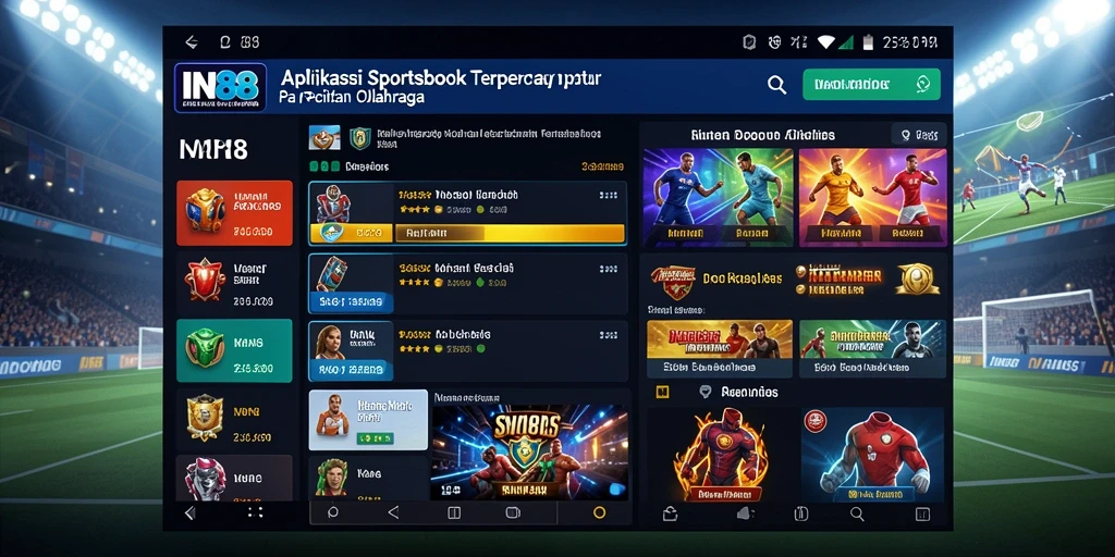 Tampilan gameplay Sportsbook yang interaktif dan menarik.