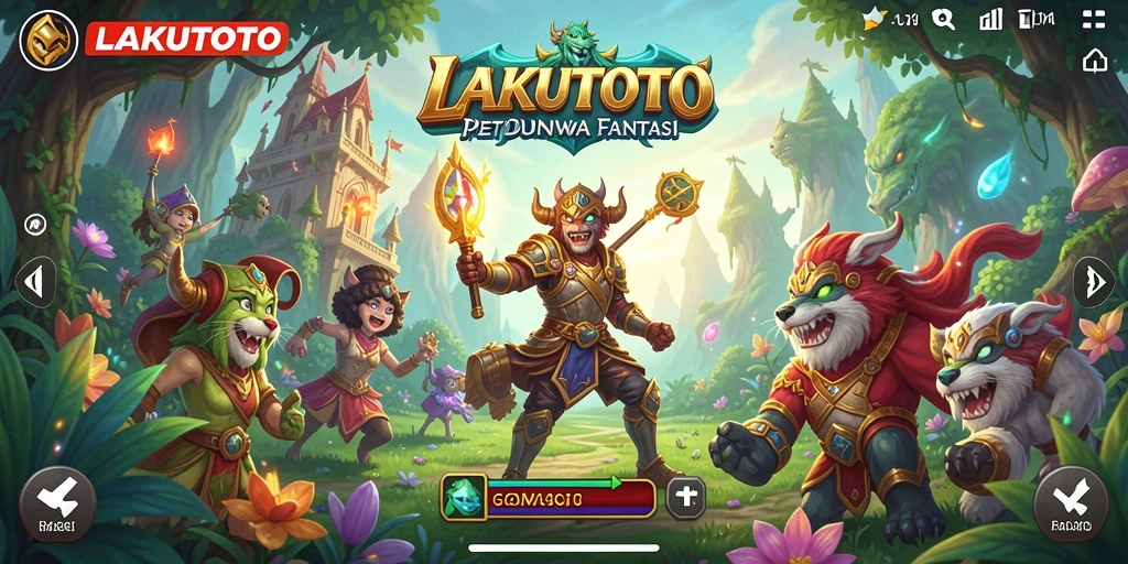 Screenshot menampilkan karakter utama menjelajahi hutan rimbun.