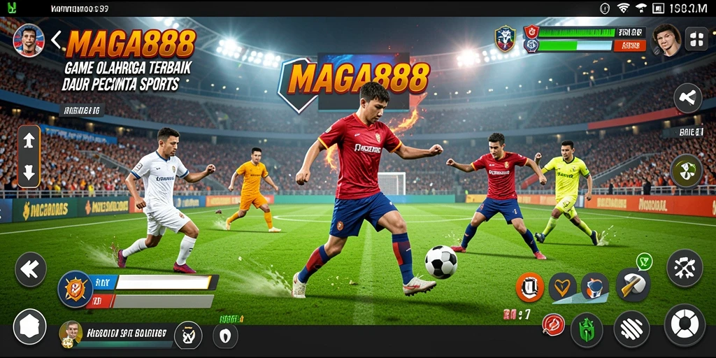 Tampilan gameplay menegangkan dalam MAGA888 dengan banyak pilihan olahraga.