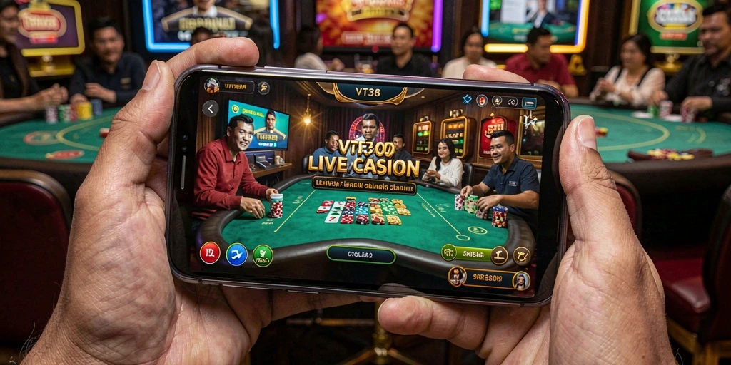 Tangkapan layar gameplay Live Casino yang mendebarkan dan interaktif.